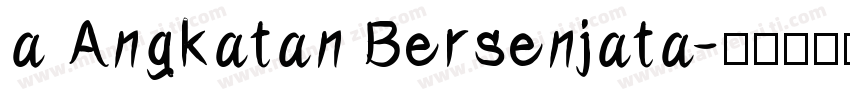 a Angkatan Bersenjata字体转换